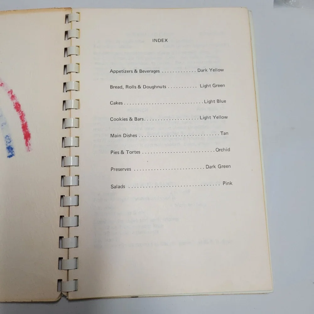 A Rainbow Of Recipes Oconto Memorial Hospital Auxiliary Spiral Cookbook